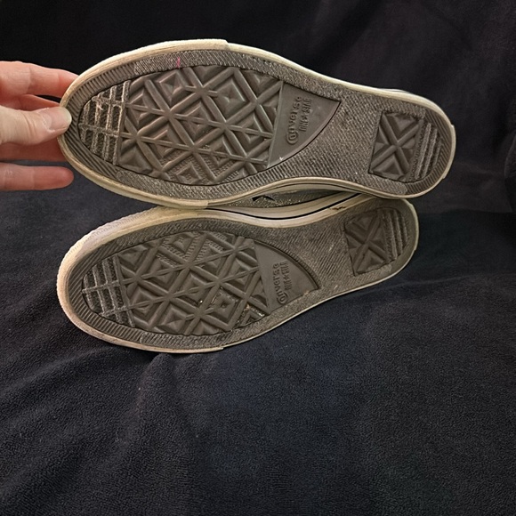 Converse Womens All Star Chuck Taylor Madison Low Size 9 Silver Sparkly Sneakers - Picture 10 of 10